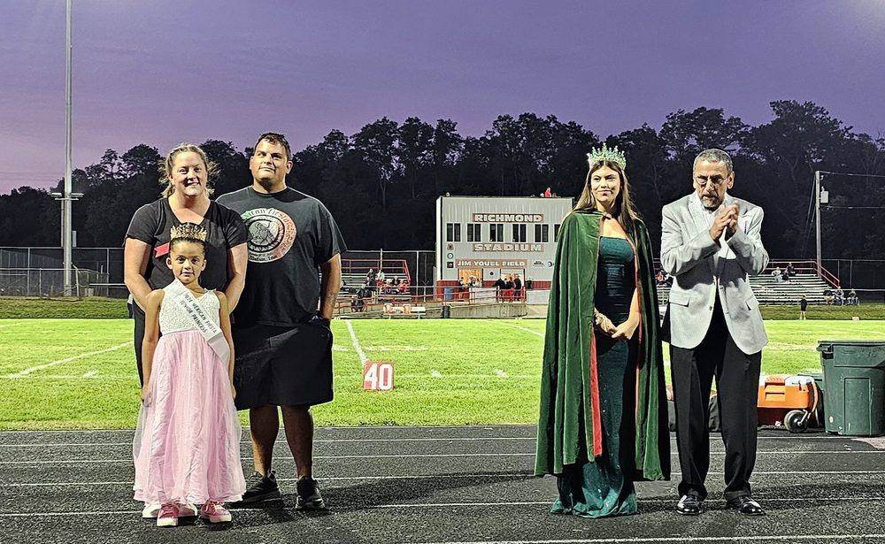 Queens Court crowning at the football field